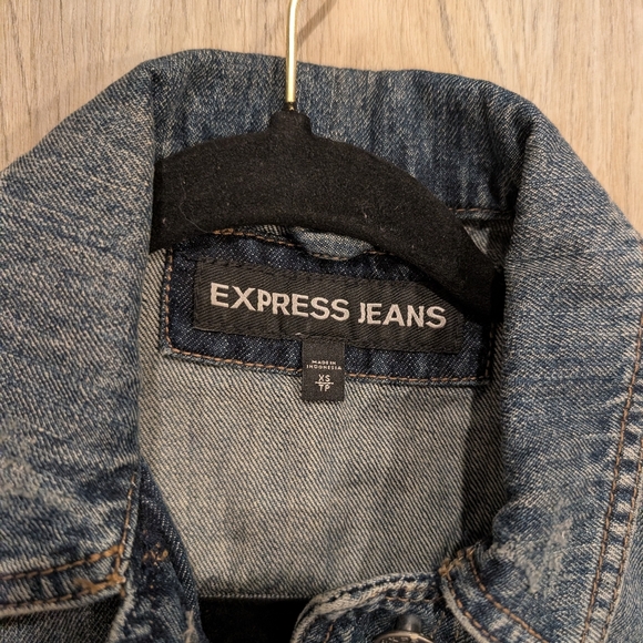 Express Jeans Denim Vest Siz XS - Picture 2 of 2
